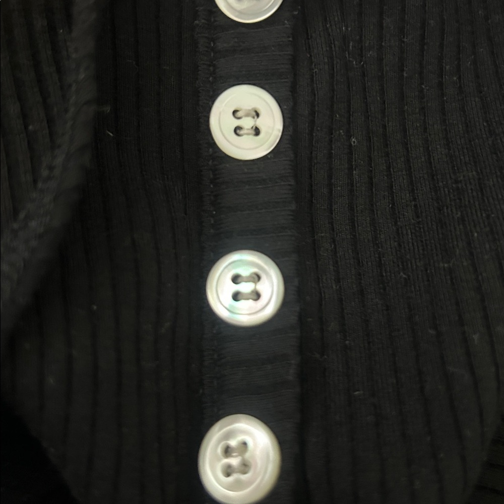 Reformation Black Ribbed Bodysuit - Picture 5 of 6